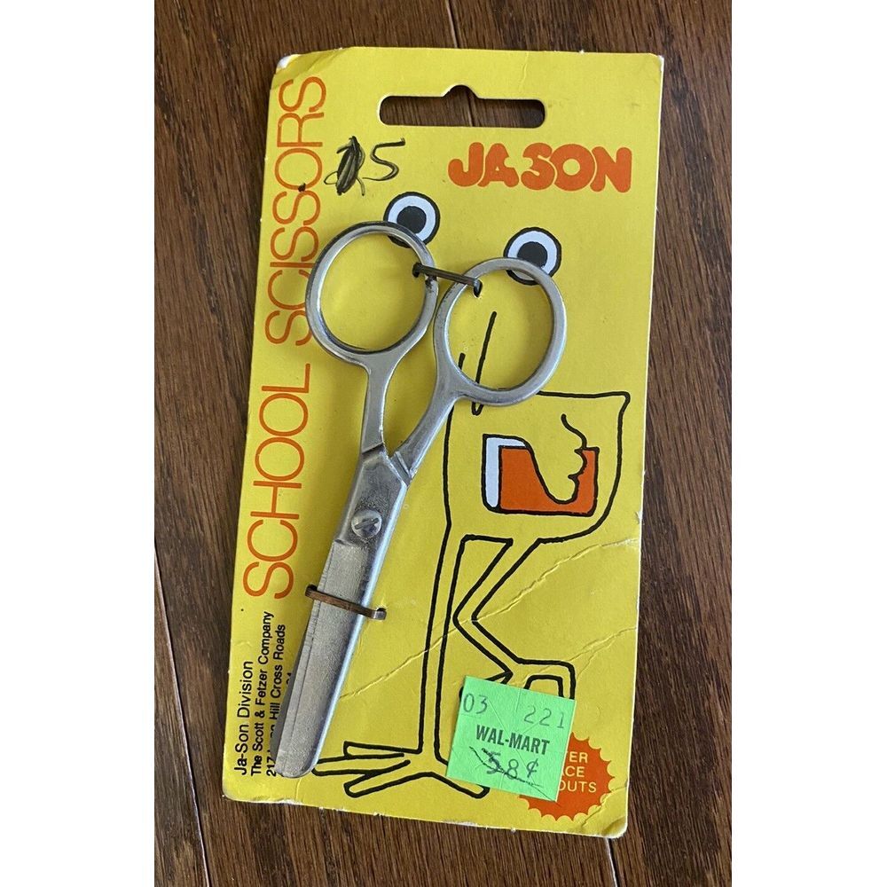 Ja-Son Jason Childrens School Scissors 4 ½" Blunt Nose Vintage NOS Made USA NEW!